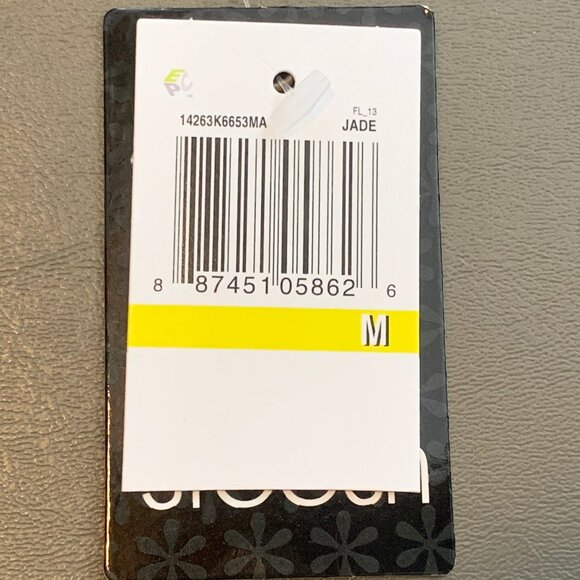 Stoosh Juniors' A-Line Crochet-Trim Tank Top, Jade Teal Multicolor, Medium - Picture 3 of 6